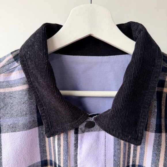 Vans x Anderson Paak Plaid Reversible Chore Jacket Men’s L/XL Purple Blue C36 - Picture 8 of 13